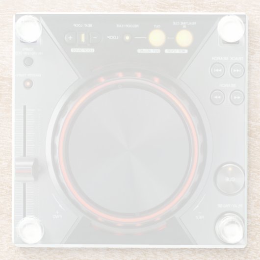 DJ Turntable Untersetzer (Rückseite)