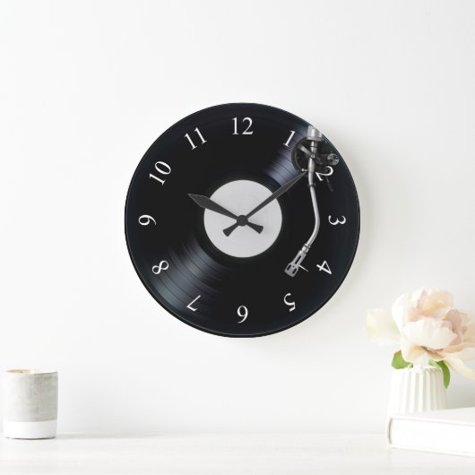 DJ turntable Wall Clock Große Wanduhr (Zuhause)