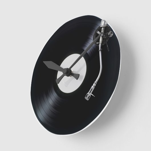 DJ turntable Wall Clock Runde Wanduhr (Winkel)