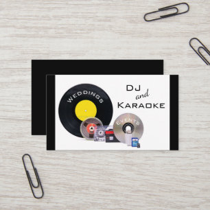 "DJ und Karaoke" Visitenkarte