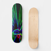 DJ- und Laserlichtskateboard Skateboard (Vorderseite)