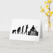 DJ- und MC-Vinyl-Liebhaber Karte (Gelbe Blume)