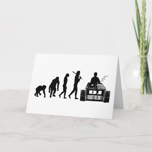 DJ- und MC-Vinyl-Liebhaber Karte (Vorderseite)