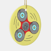 DJ-Unruhe-Spinner Keramikornament (Rechts)