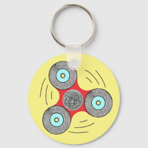 DJ-Unruhe-Spinner Schlüsselanhänger