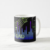 DJ VATER - Vatertagsgeschenk Personalisiert Kaffeetasse (VorderseiteRechts)