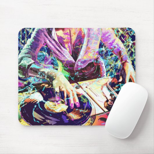 DJ-VEREIN-MÄDCHEN MOUSEPAD (Mit Mouse)