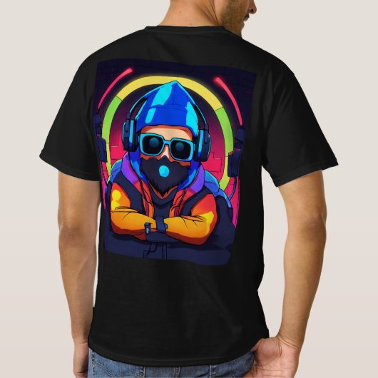 DJ Vibes Graphic Equalizer T - Shirt - leicht (Rückseite)