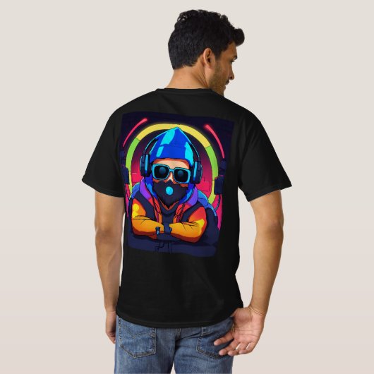 DJ Vibes Graphic Equalizer T - Shirt - leicht (Schwarz voll)