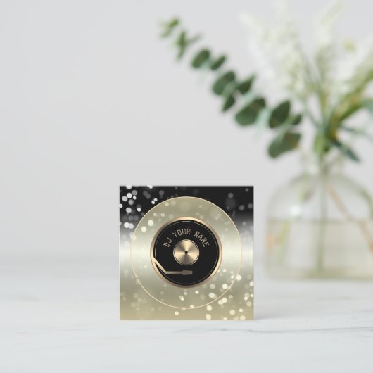 DJ VinJ Platte Player Visitenkarte (Stehend Vorderseite)