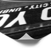 DJ Vinyl Black und White Poster bearbeiten für Grö (Ecke)