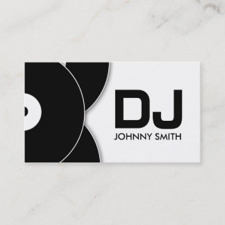 DJ Vinyl Record Music Business Card Visitenkarte