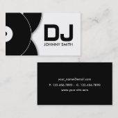 DJ Vinyl Record Music Business Card Visitenkarte (Vorne/Hinten)