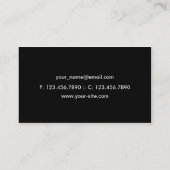 DJ Vinyl Record Music Business Card Visitenkarte (Rückseite)