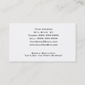 DJ VISITENKARTE (Rückseite)