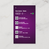 DJ VISITENKARTE (Rückseite)