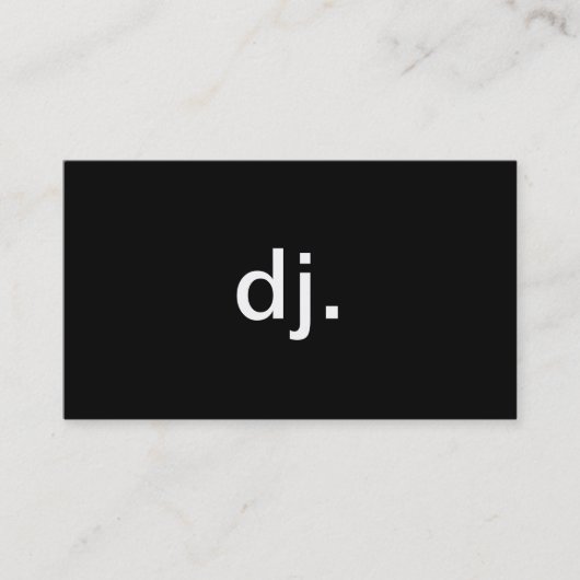 DJ VISITENKARTE (Vorderseite)