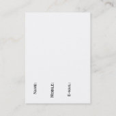 DJ VISITENKARTE (Rückseite)