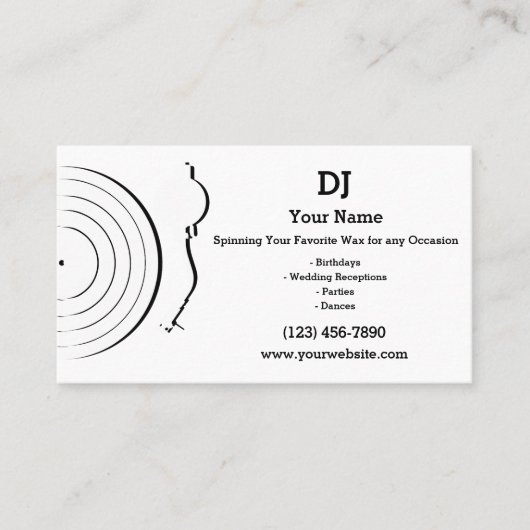 DJ VISITENKARTE (Vorderseite)