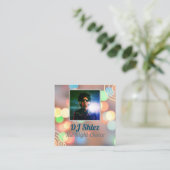 DJ-Visitenkarte anpassen  Quadratische Visitenkarte (Stehend Vorderseite)