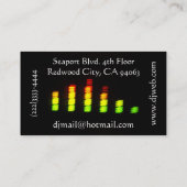 DJ-Visitenkarte-Bänder gegen CD Visitenkarte (Rückseite)