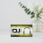 DJ-Visitenkarte - kundengerecht Visitenkarte (Stehend Vorderseite)