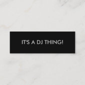 DJ-Visitenkarte Mini Visitenkarte (Rückseite)