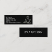 DJ-Visitenkarte Mini Visitenkarte (Vorne/Hinten)