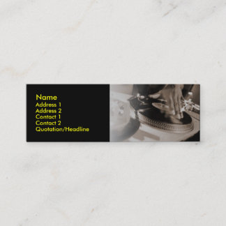 DJ-Visitenkarte Mini Visitenkarte