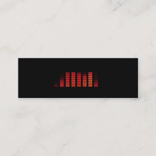 DJ-Visitenkarte Mini Visitenkarte (Vorderseite)