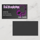 DJ-Visitenkarte [Rosa] - kundengerecht Visitenkarte (Vorne/Hinten)