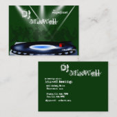 DJ-Visitenkarte-Schablone Visitenkarte (Vorne/Hinten)