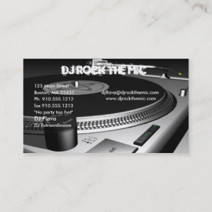 DJ-Visitenkarte Visitenkarte