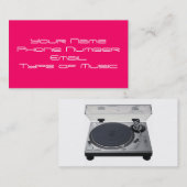 DJ-Visitenkarte Visitenkarte (Vorne/Hinten)