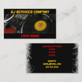DJ-Visitenkarte Visitenkarte (Vorne/Hinten)