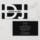 DJ-Visitenkarte Visitenkarte (Vorne/Hinten)