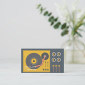 DJ-Visitenkarte Visitenkarte (Stehend Vorderseite)