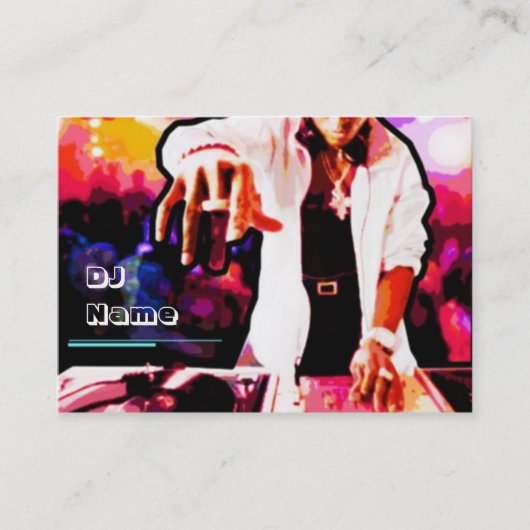 DJ-Visitenkarte Visitenkarte (Vorderseite)