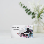 DJ-Visitenkarte Visitenkarte (Stehend Vorderseite)