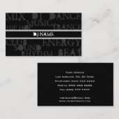 DJ-Visitenkarte Visitenkarte (Vorne/Hinten)