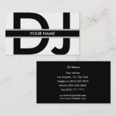 DJ-Visitenkarte Visitenkarte (Vorne/Hinten)