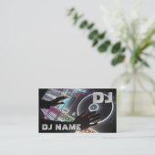 DJ-Visitenkarte Visitenkarte (Stehend Vorderseite)