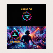 DJ VISITENKARTEN (Außenseite Aufgefaltet)