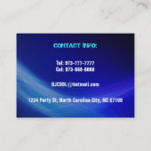 DJ-Visitenkarten Visitenkarte (Rückseite)