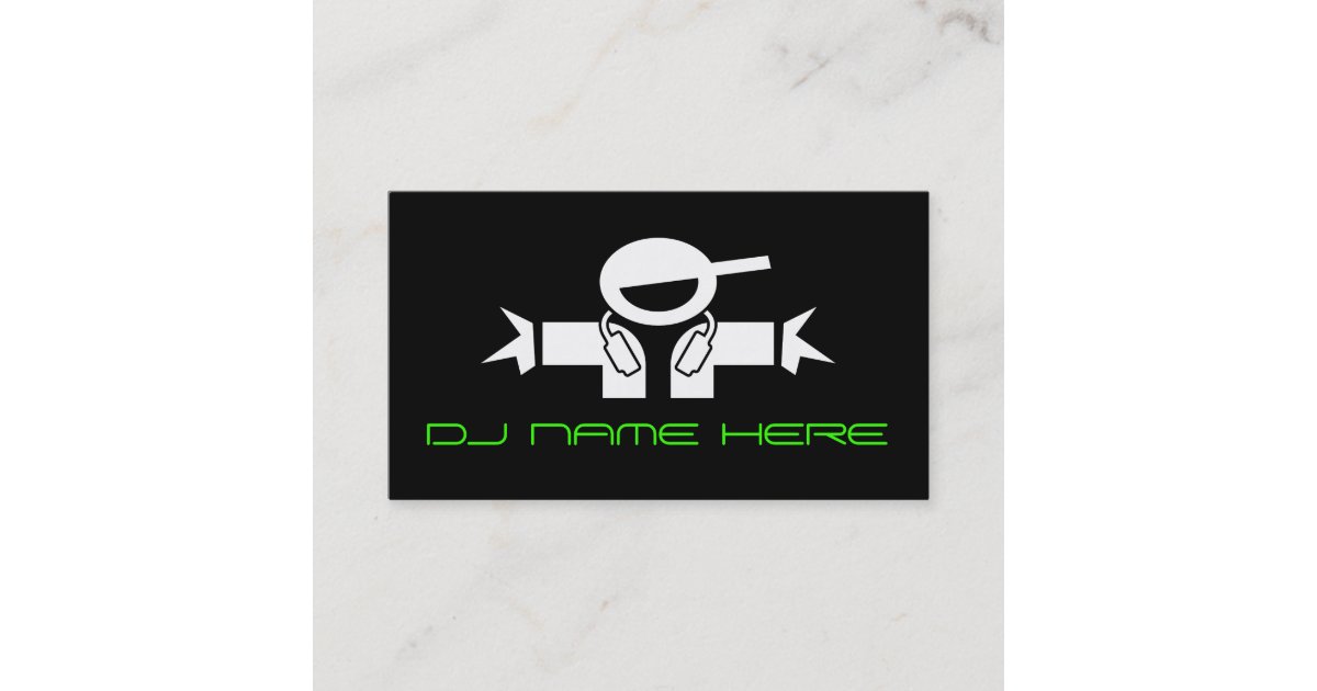 Dj Visitenkarten Visitenkarte Zazzle De