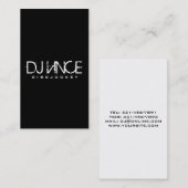 DJ - Visitenkarten Visitenkarte (Vorne/Hinten)
