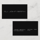DJ Visitenkartenvorlage Visitenkarte (Vorne/Hinten)