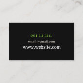 DJ, Vocalist, Sänger, Solo, Performance Entertainm Visitenkarte (Rückseite)