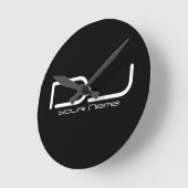 DJ Wall Clock Runde Wanduhr (Winkel)
