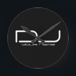 DJ Wall Clock Runde Wanduhr<br><div class="desc">Wall Clock für DJs. Perfektes Geschenk für DJs!</div>